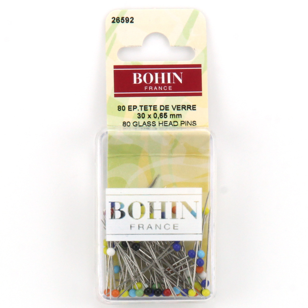 Bohin Glass Head Pins
