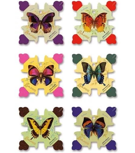 siz hornfleur Sajou thread cards