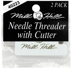 Mill Hill Needle Threader with Cutter 2 in pack