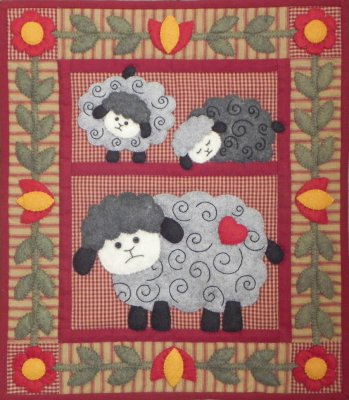 Twin Lambs Wall Hanging Kit