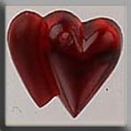 Glass Treasure 12097 Double Heart Ruby