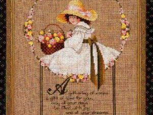 A Gathering of Roses TG40  Cross Stitch Pattern by Told in a Garden