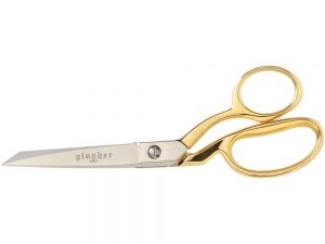 Gingher Gold Handled Knife Edge Bent  8" Shears
