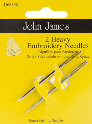 Heavy Embroidery Needles Size 14 John James JJ68898