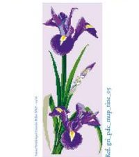 Tinctorial Plants Iris Cross Stitch Pattern by Sajou