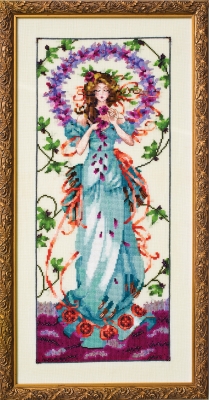 Blossom Goddess Mirabilia Cross Stitch Pattern MD146