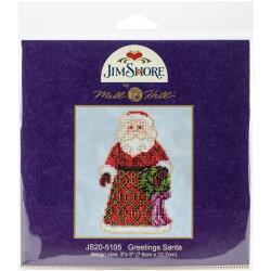 Jim Shore "Greetings Santa"  Mill Hill Kit JS205105