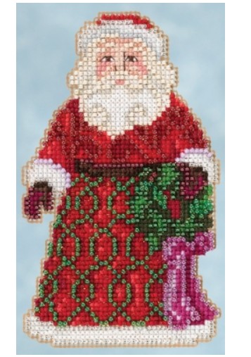 Greetings Santa Cross Stitch Kit by Mill Hill - Image 2