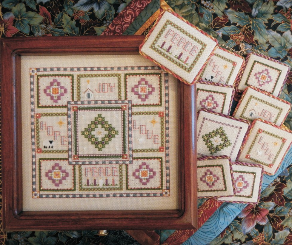 Advent Box Cross Stitch Pattern by Rosewood Manor X-1104