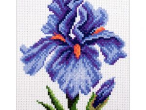 Irises Stamped Cross Stitch, Collection d'Art Art 1442