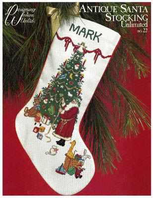 Antique Santa Stocking Pattern by Designing Women DW 003