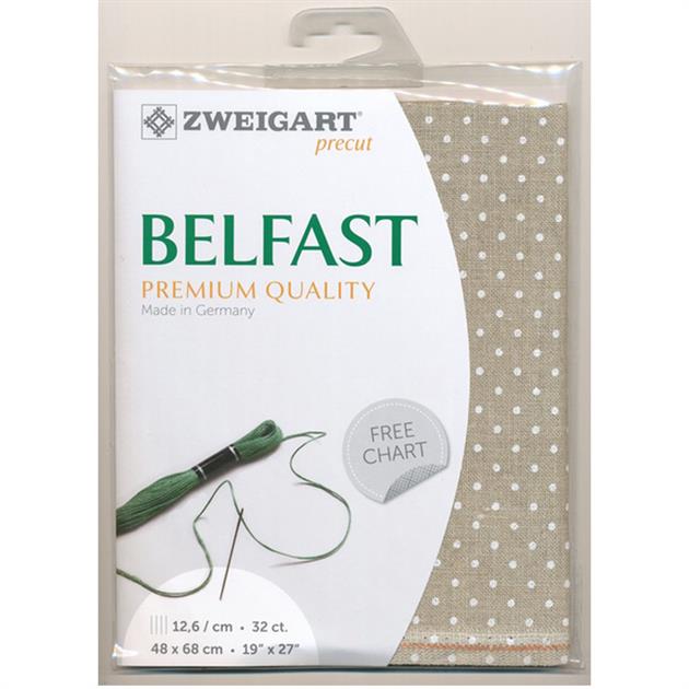 32ct Zweigart Belfast Linen Petit Point 48 x 68cm Pack