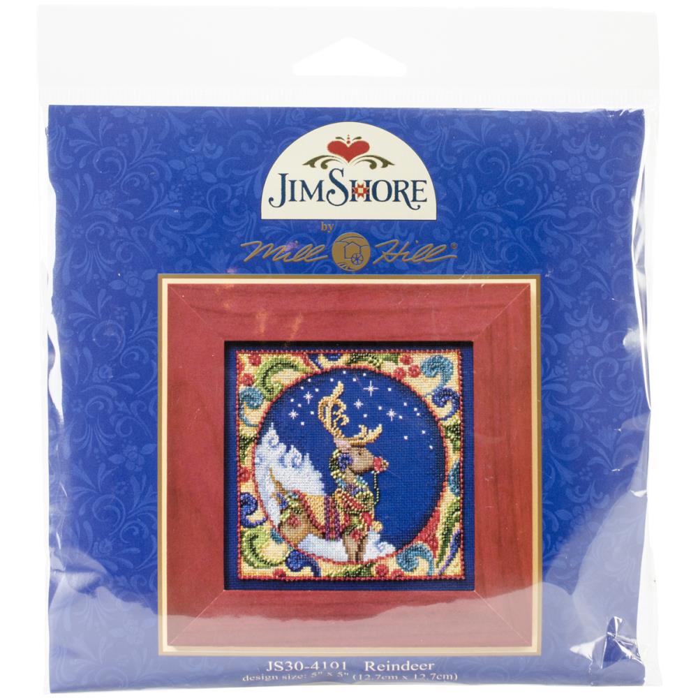 Jim Shore Reindeer Cross Stitch Kit Mill Hill MHJS30-4101