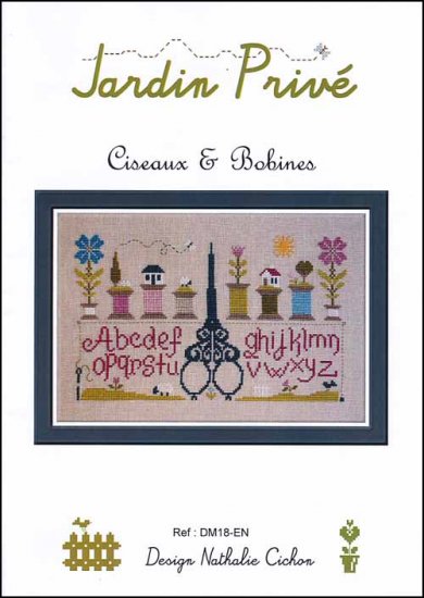 Ciseaux & Bobines Cross Stitch Pattern by Jardin Prive C6915