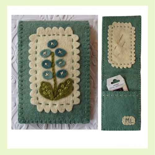 Hollyhock Needle Case pattern by Marg Low