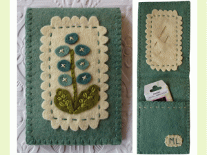 Hollyhock Needle Case Pattern by Marg Low