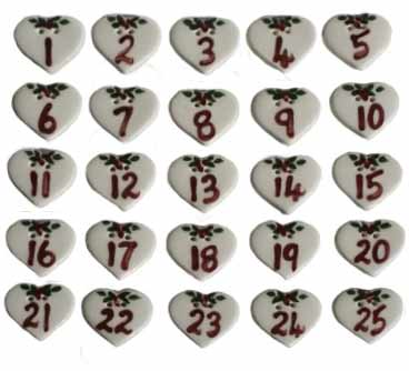 advent calender buttons