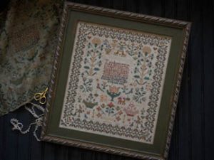 Elizabeth Sarah Oliver 1842 Sampler from Plum Street Antiques Cross Stitch Pattern