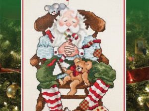 Sleepy Santa Cross Stitch Pattern from Stoney Creek leaflet 225