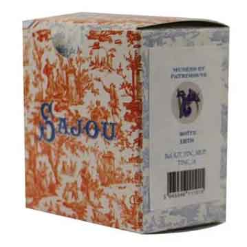 Iris Motif Round Box Cross Stitch Kit by Sajou - Image 3