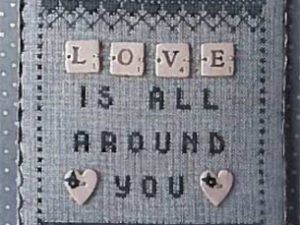 Love- Scrabble 1 Cross Stitch Pattern from Puntini Puntini