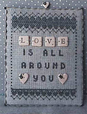 Love- Scrabble 1 Cross Stitch Pattern from Puntini Puntini