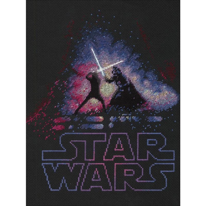 Luke and Darth Vader Cross Stitch Kit by Dimensions 70-35382
