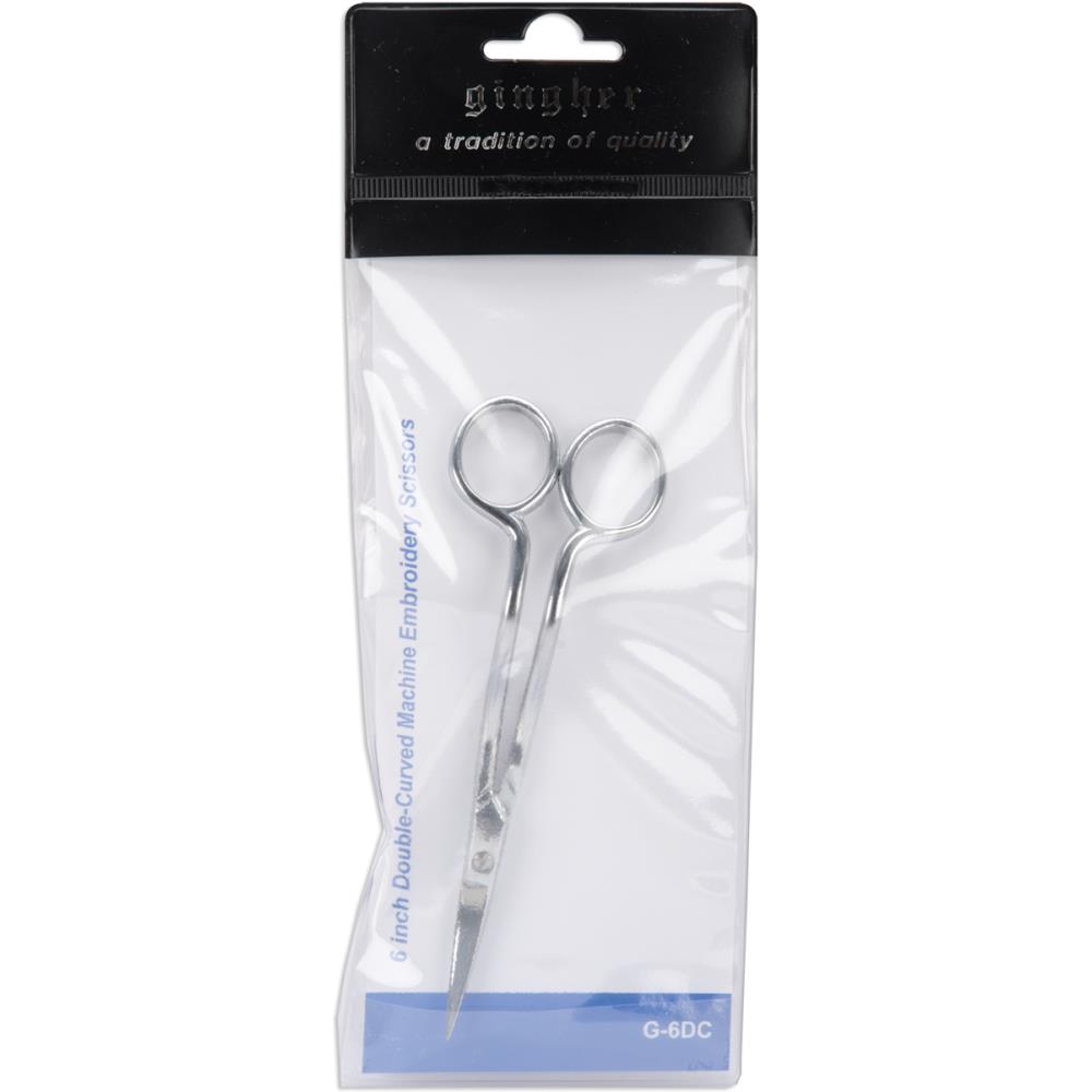 Gingher 6" Curved Machine Embroidery Scissors