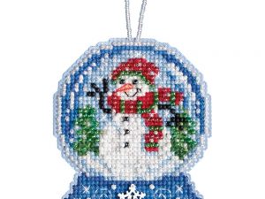 Snowman Snow Globe Ornament Mill Hill Kit MH16 1933