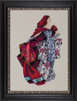 Red Mirabilia Cross Stitch Pattern MD 128