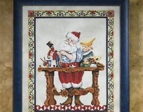 Santa's Workshop Cross Stitch Pattern by Jim Shore