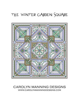 Winter Garden Square Cross Stitch Pattern by Carolyn Manning