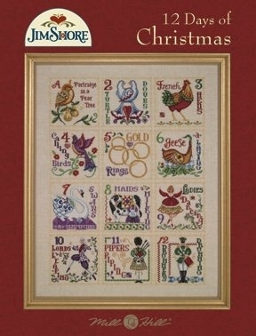 12 Days of Christmas Cross Stitch Pattern by Jim Shore JSP005