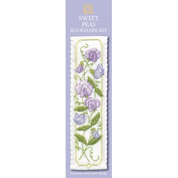 Sweet Peas Bookmark Cross Stitch Kit