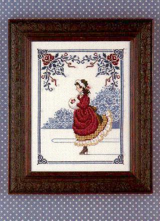 Winter Rose Cross Stitch Pattern by Lavender & Lace