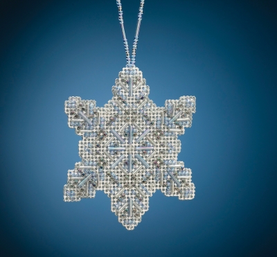 Crystal Snowflake Beaded Ornament Kit by Mill Hill