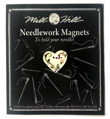 Mill Hill Needle Magnet - Floral Heart MHMAG5