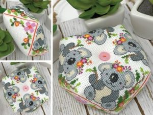 Koala Biscornu Pattern