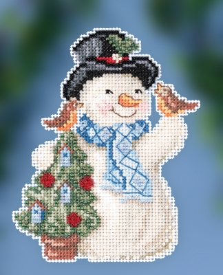 Feathered Friends Snowman Jim Shore Kit by Mill Hill