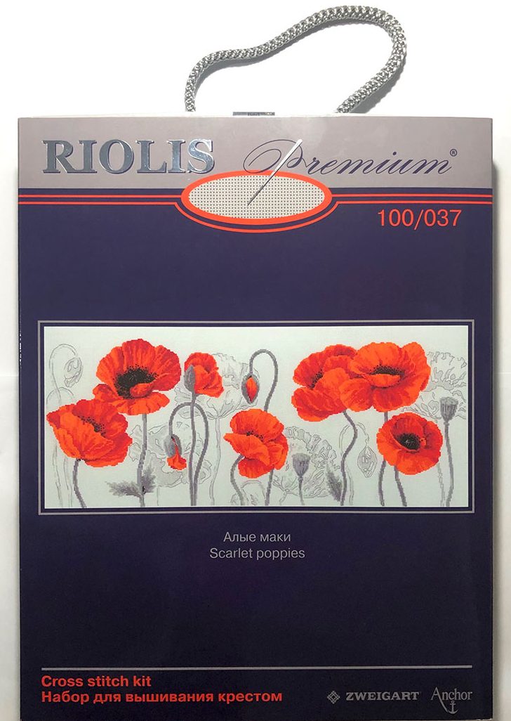 Scarlet Poppies Cross Stitch Kit from Riolis RI100/037 - Image 2