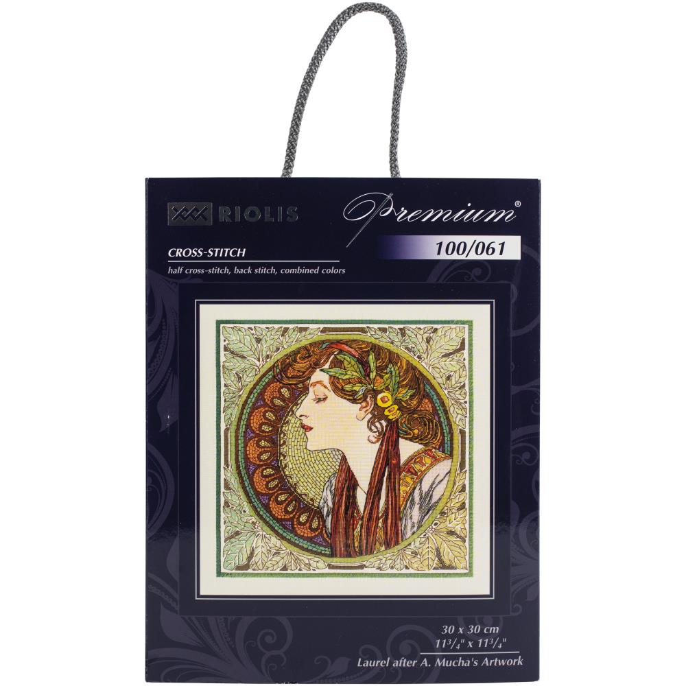Laurel after A Mucha Cross Stitch Kit by Riolis R100/061 - Image 2