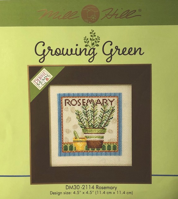 Rosemary Growing Green Cross Stitch Kit by Mill Hill