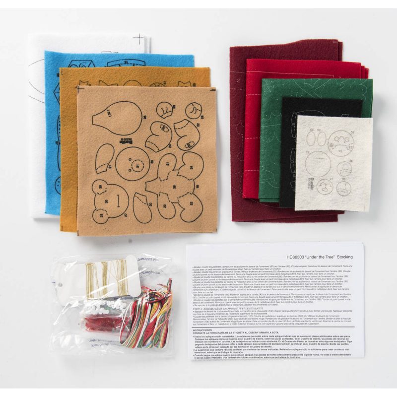 Under The Tree Felt Christmas Stocking Kit by Bucilla - Image 3