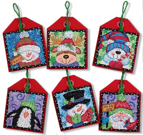 Christmas Pals Ornaments Cross Stitch Kit by Dimensions