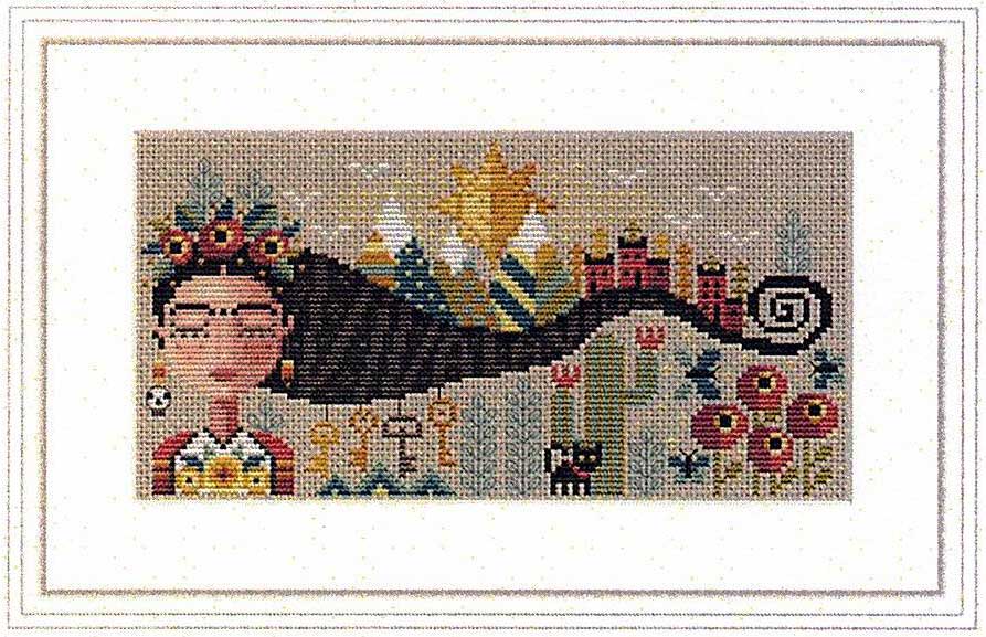 Dreaming Frida cross stitch pattern by Barbara Ana Designs - Image 2