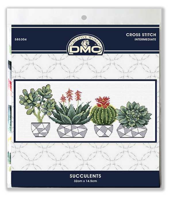 Succulents Cross Stitch Kit from DMC