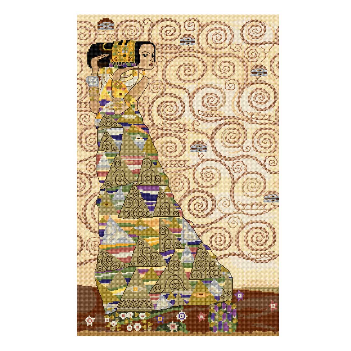 Expectation - after Gustav Klimt's painting Cross Stitch kit by Country Threads