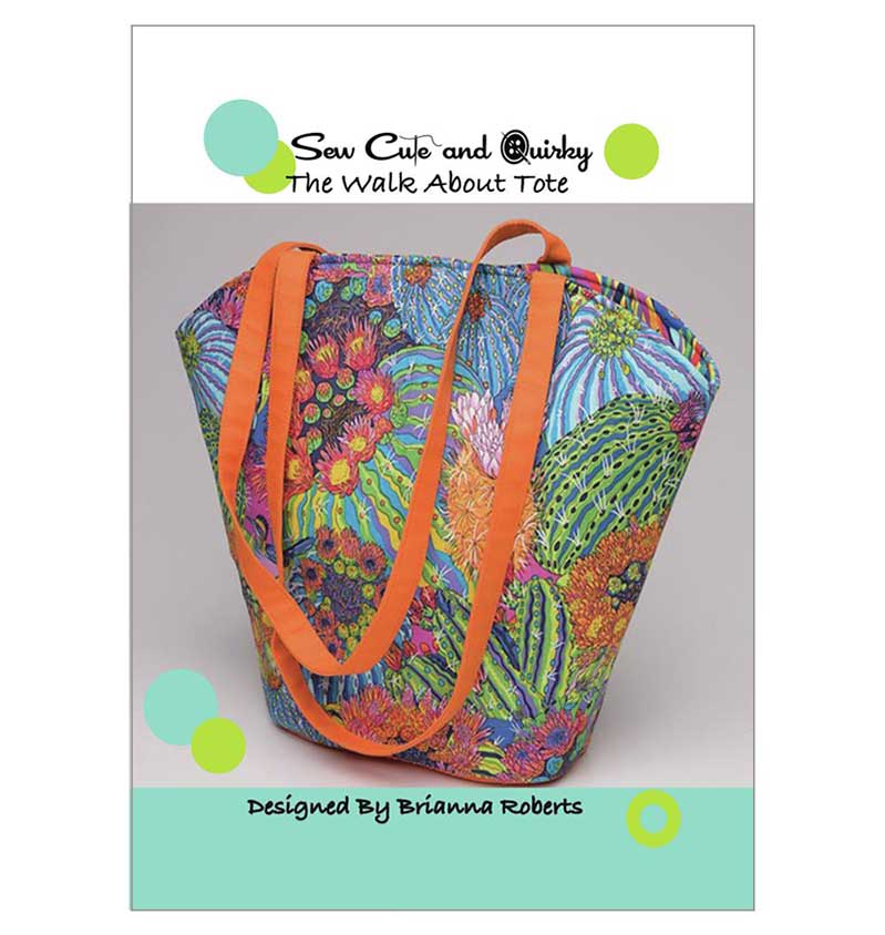 The Walk About Tote Pattern by Sew Cute And Quirky