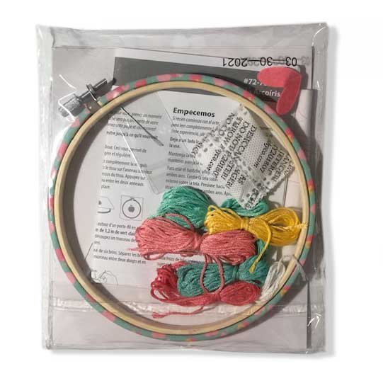embroidery kit package back