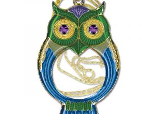 owl magnifier pendant